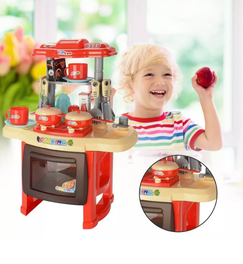 Role play children's kitchen cheap cooking set