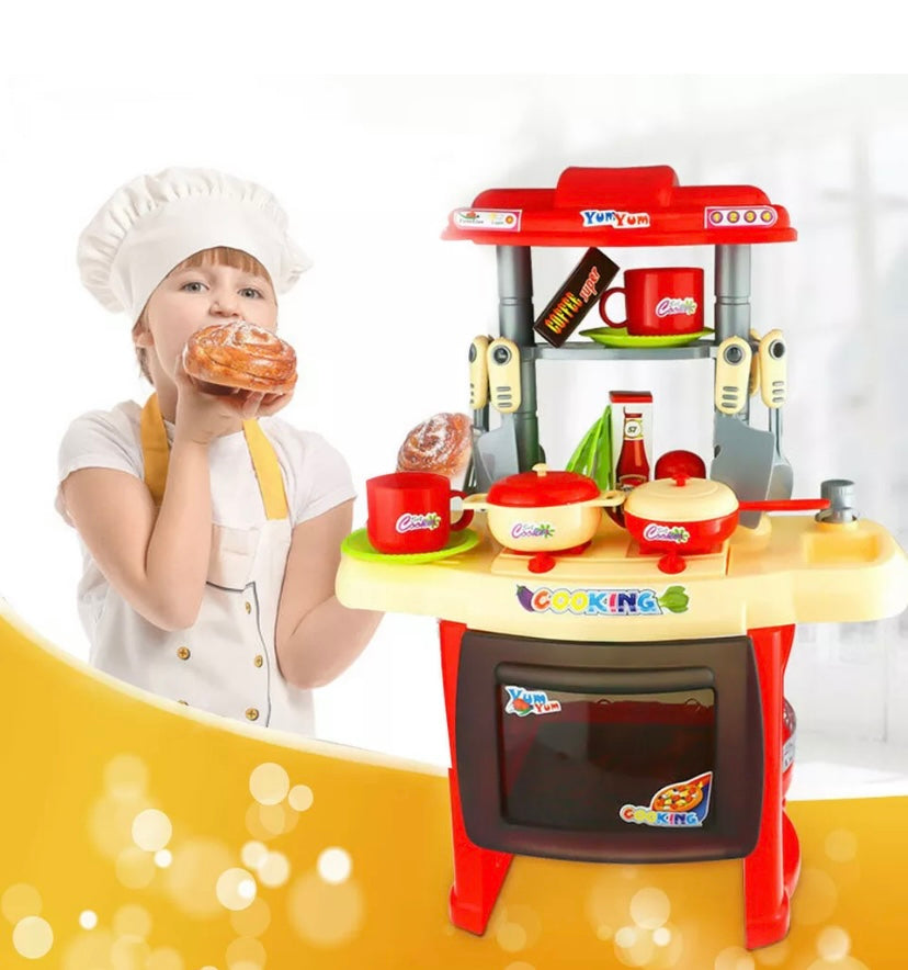 Kids Kitchen Toy Role Play Pretend Cook Set Light Sound Children s Gift