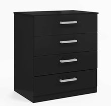 Load image into Gallery viewer, HIGH GLOSS 3 PIECE Bedroom Furniture Set - Wardrobe Chest Bedside