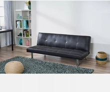 Load image into Gallery viewer, Leather 3 seater sofa bed