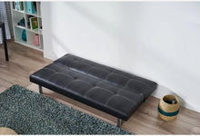 Load image into Gallery viewer, Leather 3 seater sofa bed