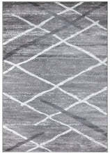 Load image into Gallery viewer, Geometric Grey Area Rug