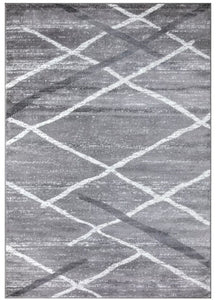 Geometric Grey Area Rug