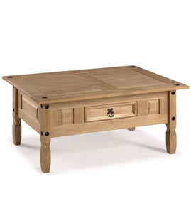 Wood Coffee Table Sale with 1 drawer, Solid Wood.