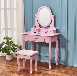 Dressing Table Available in Pink, White, Black