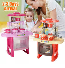 Load image into Gallery viewer, Kids Kitchen Toy Role Play Pretend Cook Set Light &amp;Sound Children’s Gift