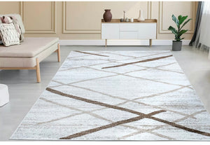 Geometric Grey Area Rug