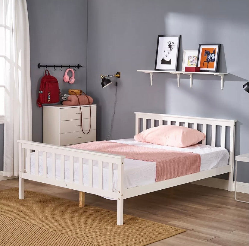 Solid Wood Bed Frame, Double