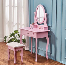 Load image into Gallery viewer, Dressing Table Available in Pink, White, Black