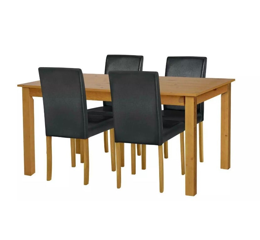 Dining room table and best sale chairs argos