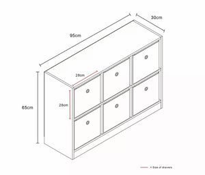 Cube Storage Unit White