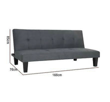 Load image into Gallery viewer, Sofa Bed 3 Seater, Charcoal.