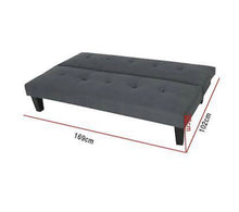 Load image into Gallery viewer, Sofa Bed 3 Seater, Charcoal.